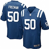 Nike Men & Women & Youth Colts #50 Freeman Blue Team Color Game Jersey,baseball caps,new era cap wholesale,wholesale hats
